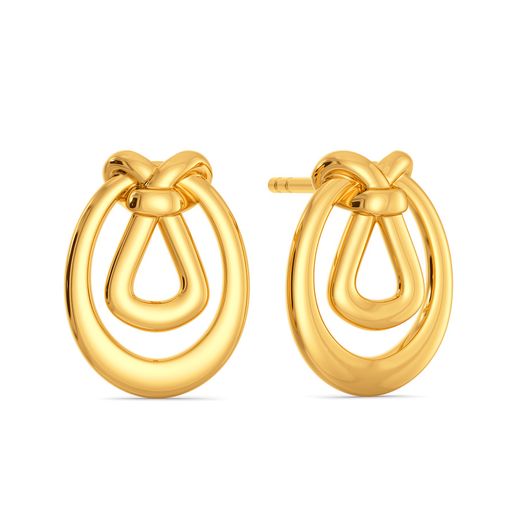 Urbane Touch Gold Earrings