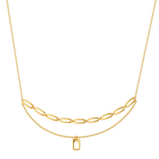 Clipped Formals Gold Necklaces
