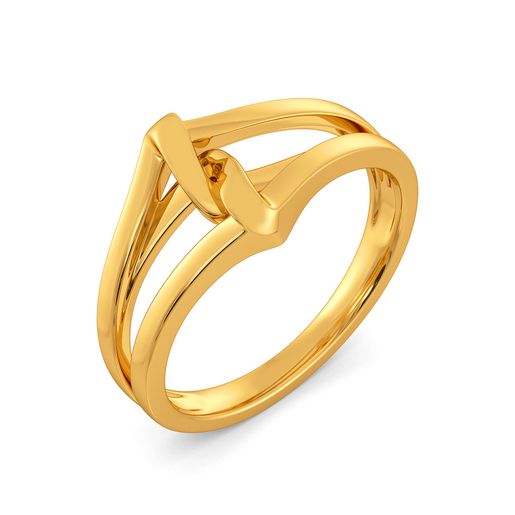 Short N Sophisticated Gold Rings