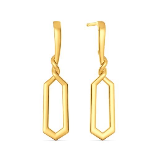 Prim Trim Gold Earrings