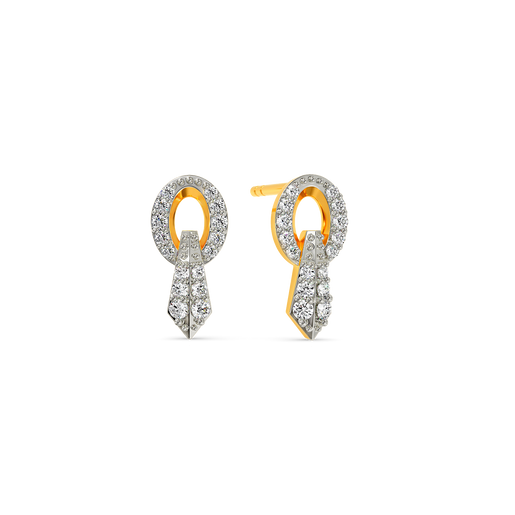 Tie Fusion Diamond Earrings