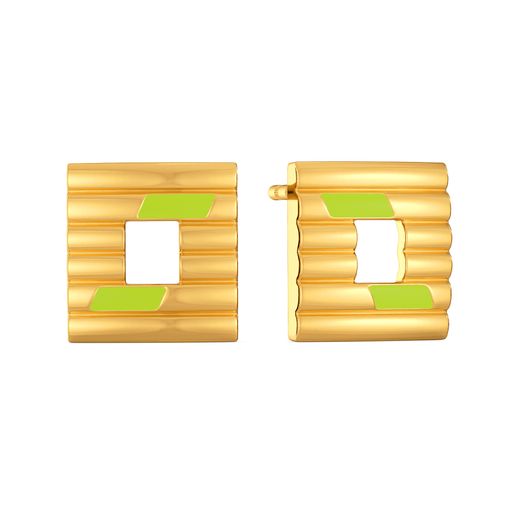 Neon Nuance Gold Earrings