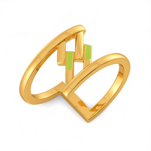 Neon or Nothing Gold Rings