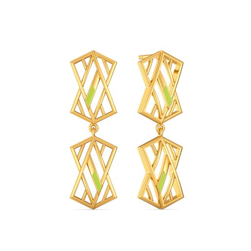 Neon Nostalgia Gold Earrings