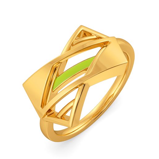 Neon Nostalgia Gold Rings