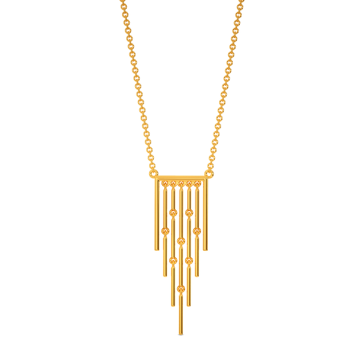 Fringe Bliss Gold Necklaces