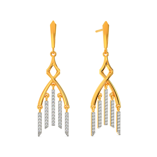 Fringe Talk Diamond Earrings