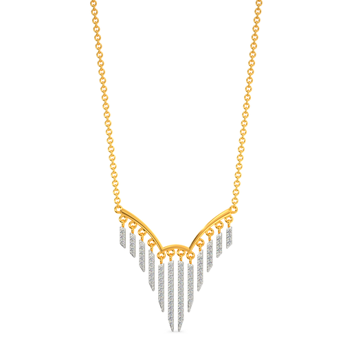 Famous In Fringe Diamond Necklaces