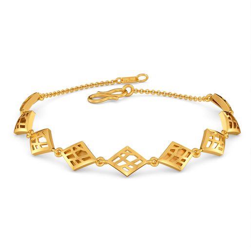 Net Connections Gold Bracelets