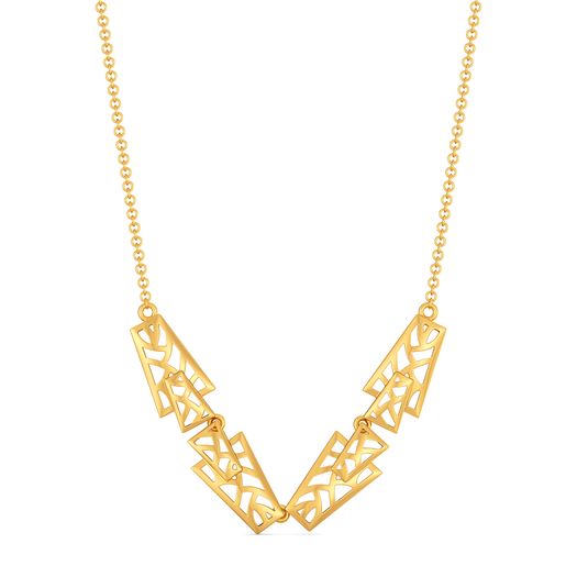 Lattice Leisure Gold Necklaces
