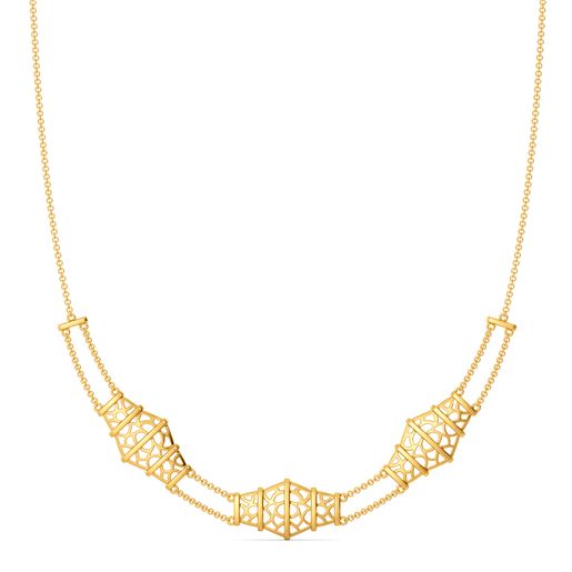 My Kinda Mesh Gold Necklaces