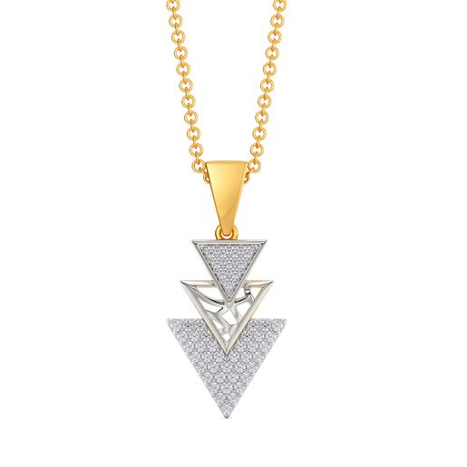 Edgy Nets Diamond Pendants