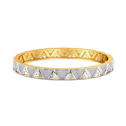 Edgy Nets Diamond Bangles