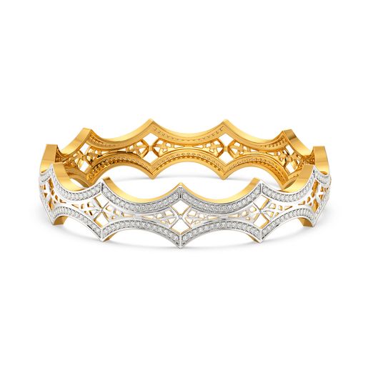 Lounge in Lattice Diamond Bangles