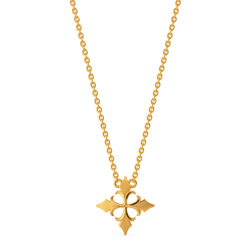 Flower of the Iris Gold Necklaces