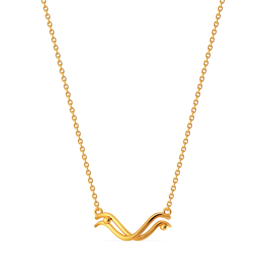 Curve Tas Gold Necklaces