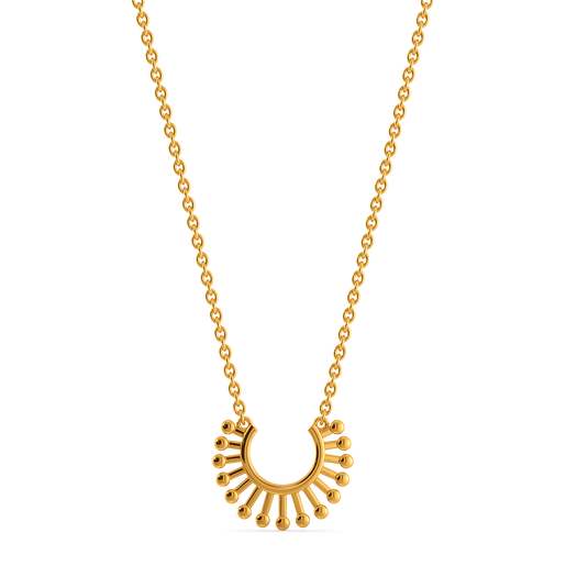Fringed Gold Necklaces