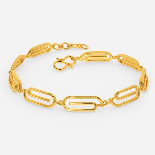 Groovy Swirls Gold Bracelets