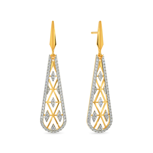 Netted Diamond Earrings