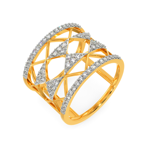 Party in Net Diamond Rings