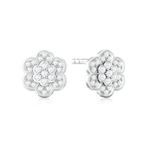 Star Blossom Diamond Earrings