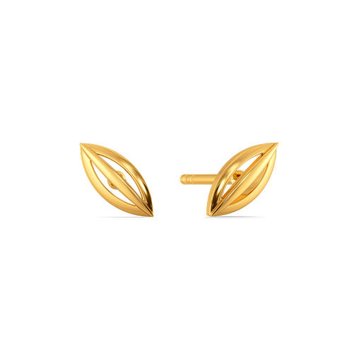 Trinity Glow Gold Earrings
