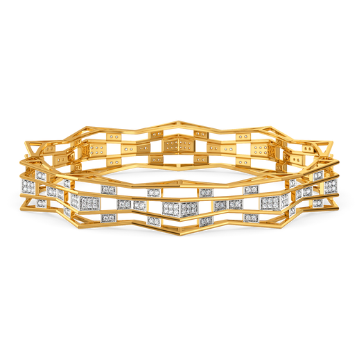 Classic Wedding Story Diamond Bangles