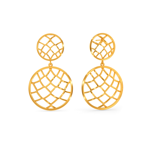 Net O Veil Gold Earrings