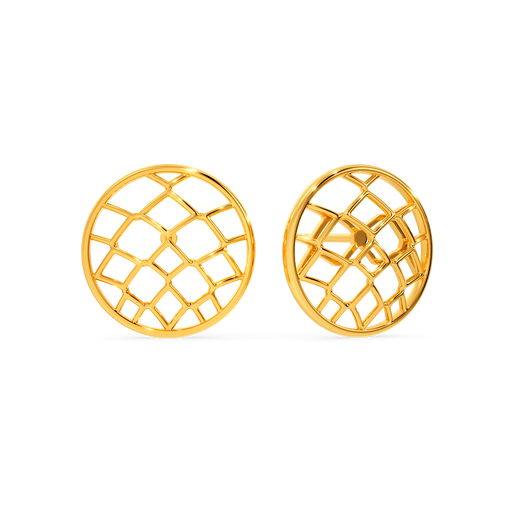 Net O Veil Gold Earrings