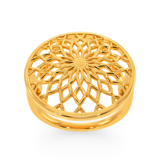 Totally Netted Gold Rings
