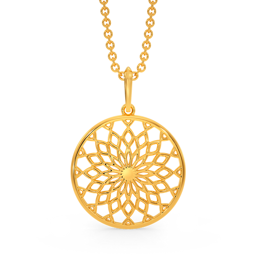 Totally Netted Gold Pendants
