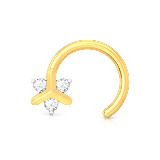 Pinwheel Diamond Nose Pins