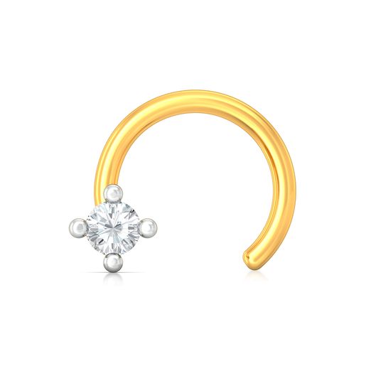 White Out Diamond Nose Pins