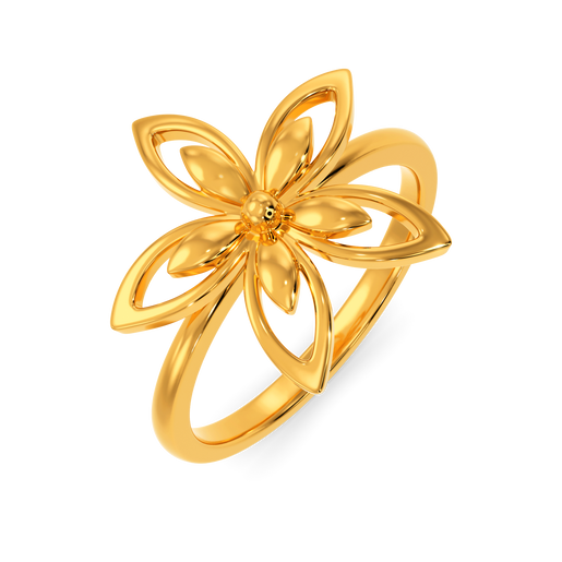 Florals of the Fall Gold Rings