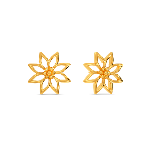Beauty in Bloom Gold Earrings