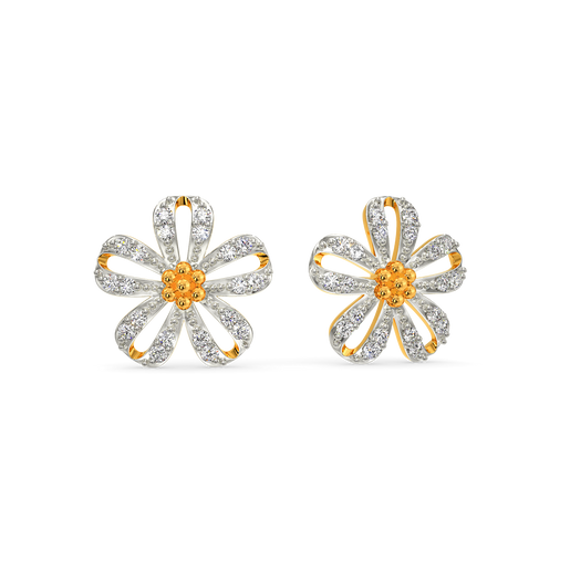 Lets Talk Florals Diamond Earrings