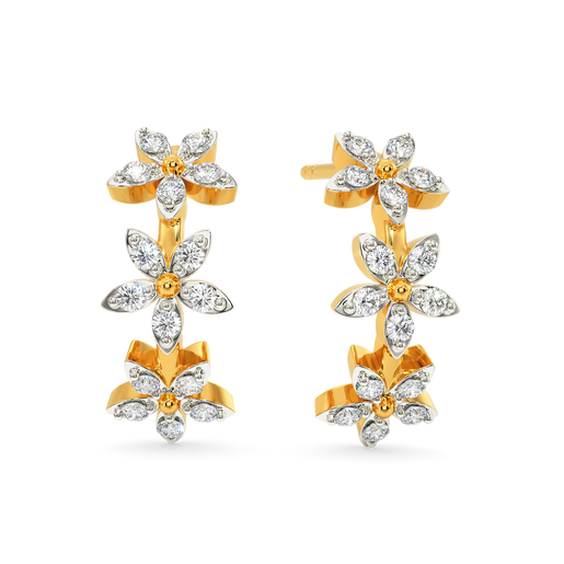 More than Florals Diamond Earrings