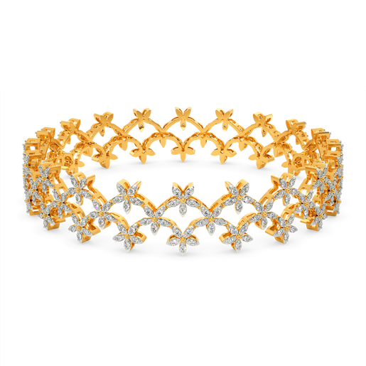 More than Florals Diamond Bangles