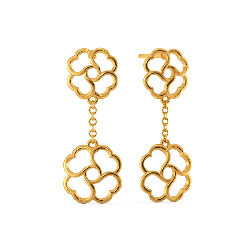 Petal Poise Gold Earrings