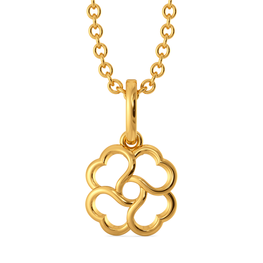 Petal Poise Gold Pendants