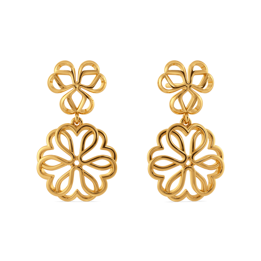 Bloom Layers Gold Earrings