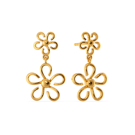 Soft Buds Gold Earrings