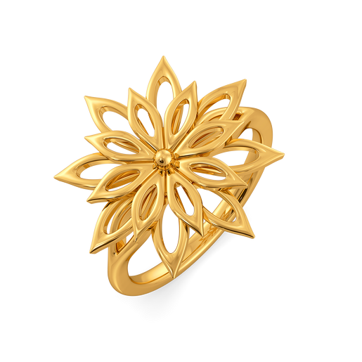 Garden Glow Gold Rings