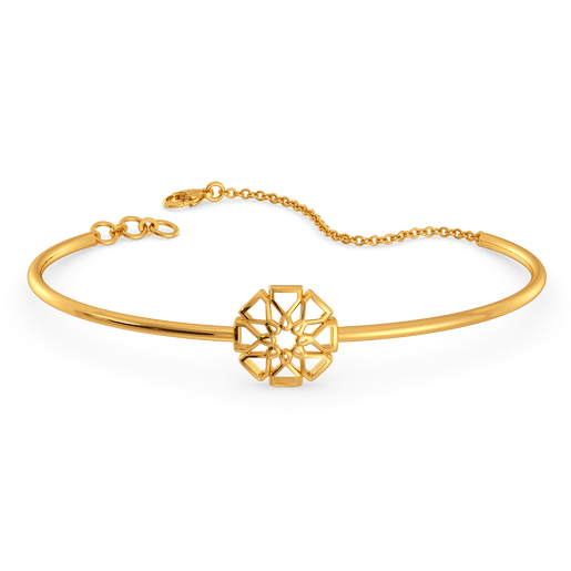Fresh Petals Gold Bangles