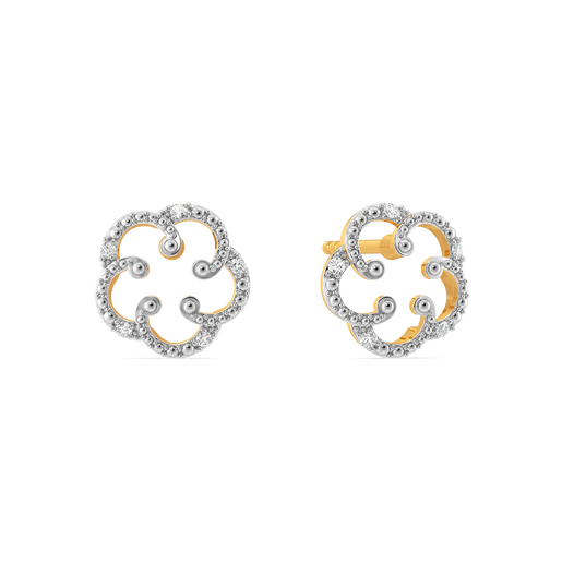 Bloom Curve Diamond Earrings