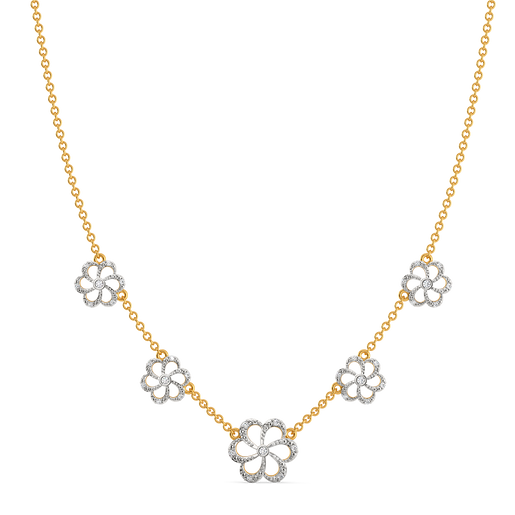 Floral Flow Diamond Necklaces