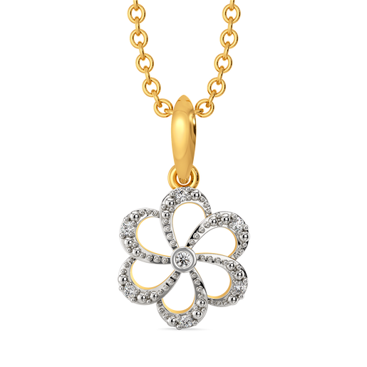 Floral Flow Diamond Pendants