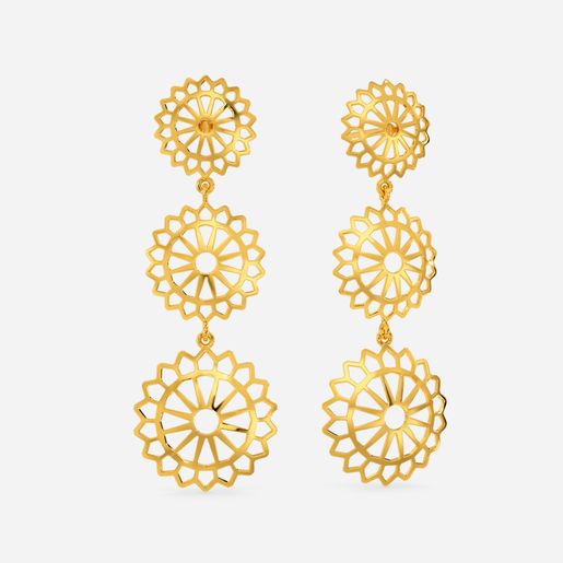 Sunny Surprise Gold Earrings
