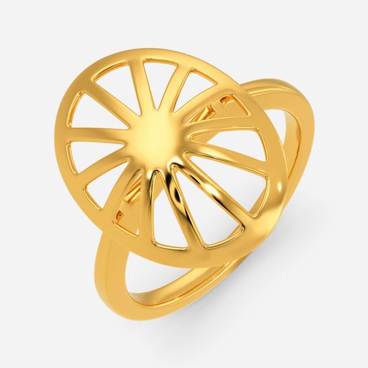 Scoop O Sun Gold Rings