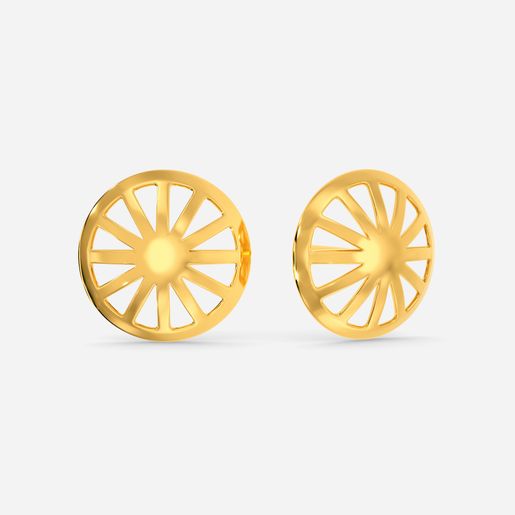 Scoop O Sun Gold Earrings